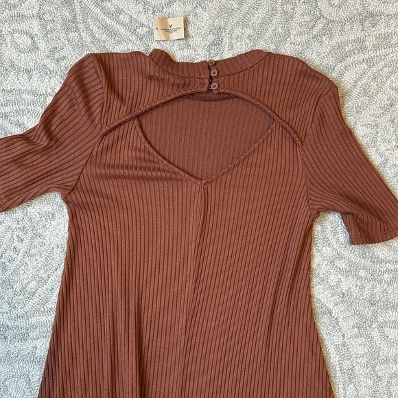 American Eagle Brown Dress Size Small - Picture 4 of 5